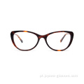 Moda Novo estoque Rim Full Cat Eye Acetato EyeGlasses Frames